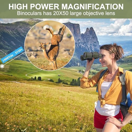 Green high power binoculars with adapter — photo 5