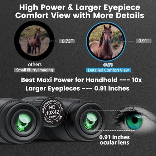 Powerful 10x42 waterproof binoculars with tripod — photo 4