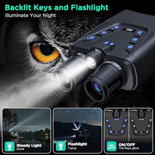 Rechargeable night vision goggles with screen — photo 4