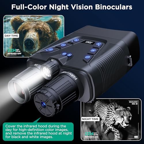 Rechargeable night vision goggles with screen — photo 5