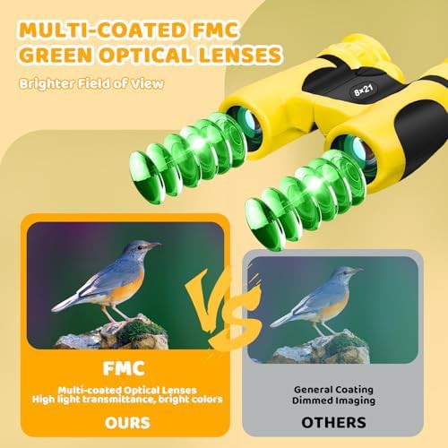 Yellow shockproof binoculars for children — photo 4