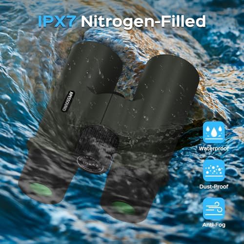 Waterproof hunting binoculars with rubber armor — photo 2