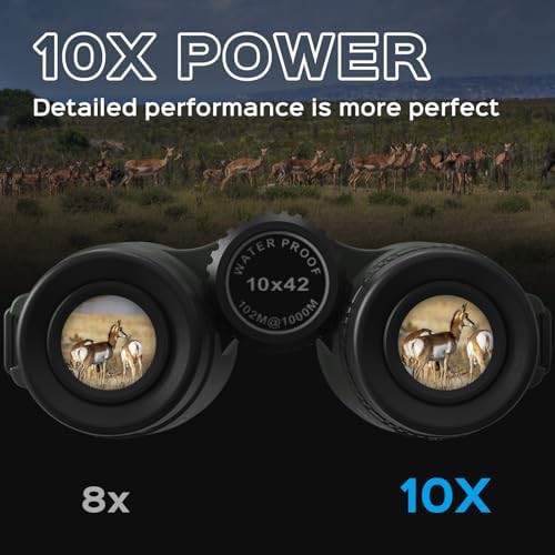 Waterproof hunting binoculars with rubber armor — photo 3
