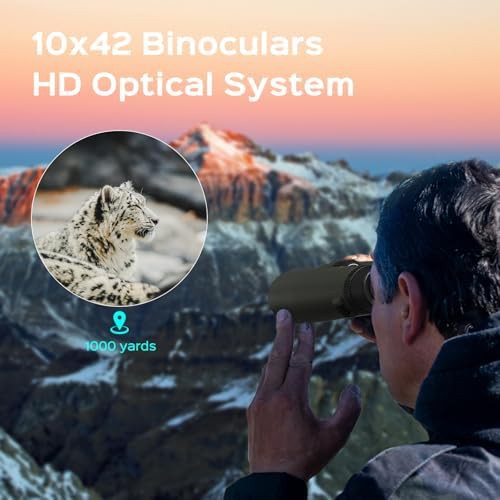 Waterproof hunting binoculars with rubber armor — photo 4