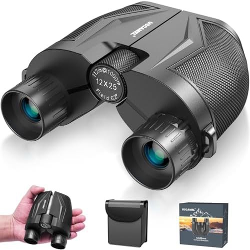 High powered twelvefold compact bird watching binoculars