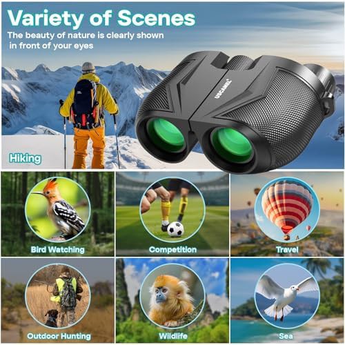 High powered twelvefold compact bird watching binoculars — photo 5