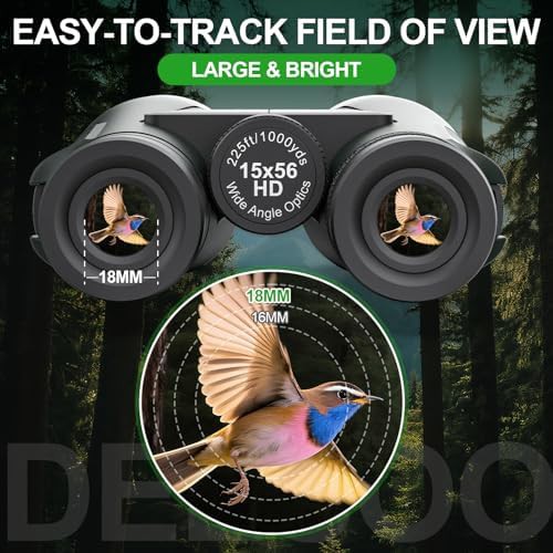 Deesoo 15x56 easy focus green binoculars — photo 3