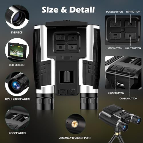Digital camera binoculars with 2.4 inch screen — photo 5