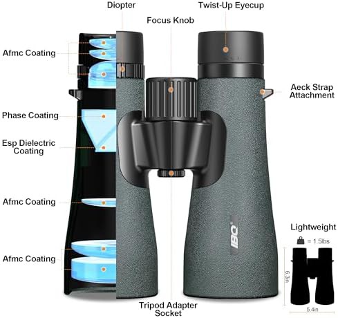 High powered hunting binoculars with phone adapter — photo 4
