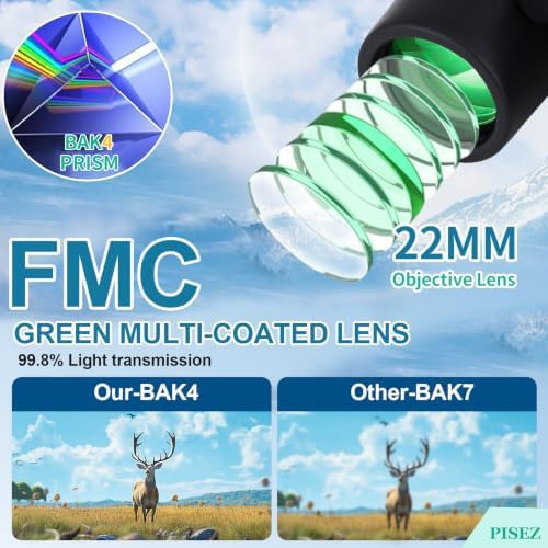 PISEZ 30x60 compact binoculars for hunting — photo 3