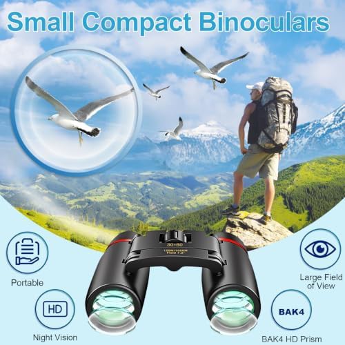 PISEZ 30x60 compact binoculars for hunting — photo 4