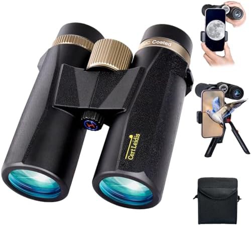 Waterproof HD binoculars with rubber armor