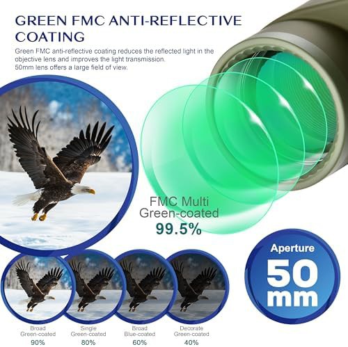 Waterproof 10x50 marine binoculars with compass and rangefinder — photo 3