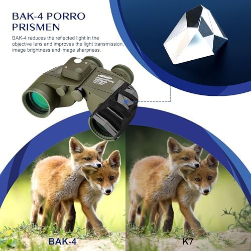 Waterproof 10x50 marine binoculars with compass and rangefinder — photo 5