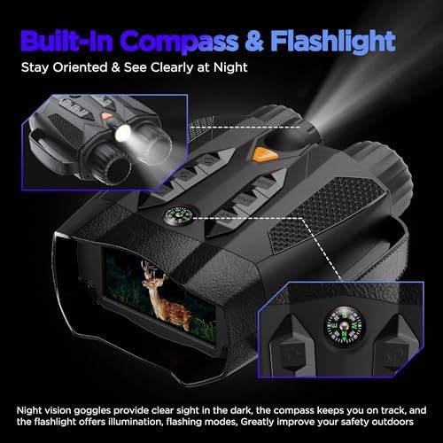 Tactical 4k night vision binoculars with camera — photo 4