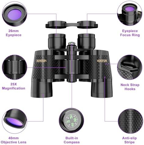 High power compact binoculars with compass — photo 4