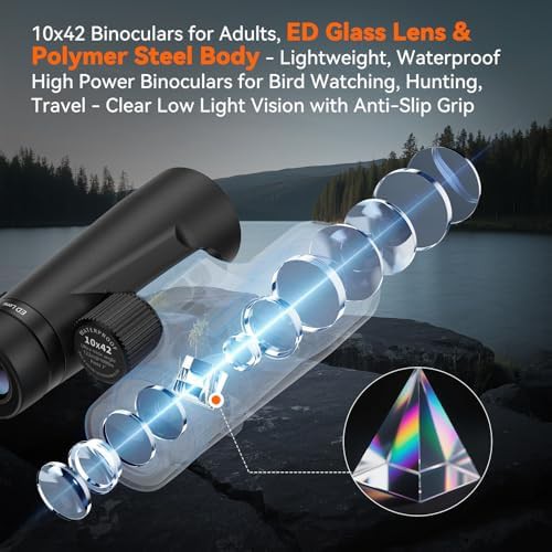 ED glass high powered binoculars for adults — photo 3
