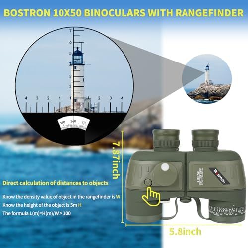 Marine binoculars with internal compass and rangefinder — photo 4