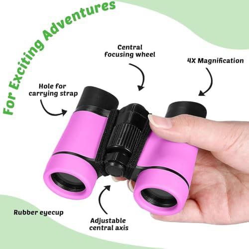 Sixteen set kids shockproof folding binoculars — photo 3
