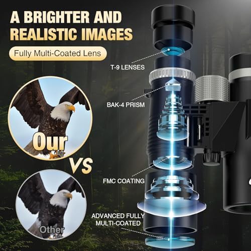 HD binoculars with phone and tripod adapters — photo 3