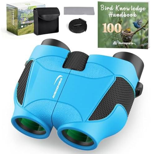 15x25 blue kids bird binoculars
