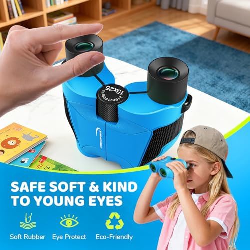15x25 blue kids bird binoculars — photo 4