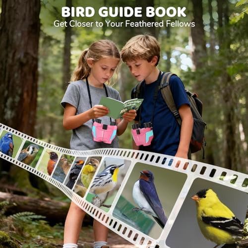 15x25 pink kids bird binoculars — photo 3