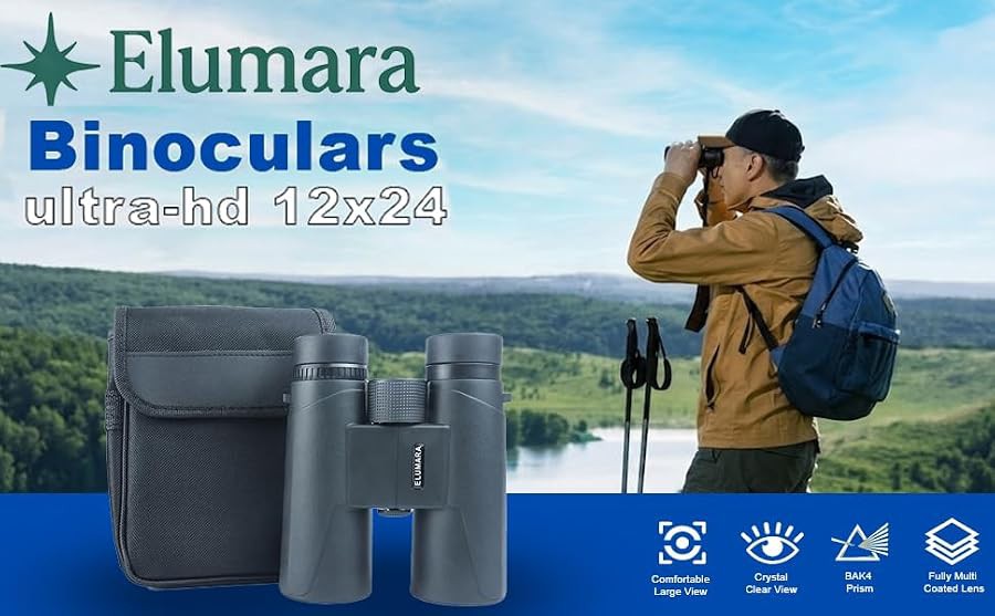 Waterproof binoculars with compact tripod — photo 4