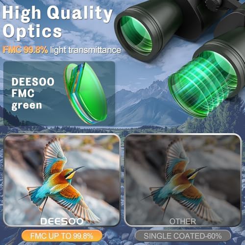 Deesoo 20x52 high powered green binoculars — photo 4