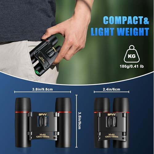 Compact foldable binoculars with high power — photo 2