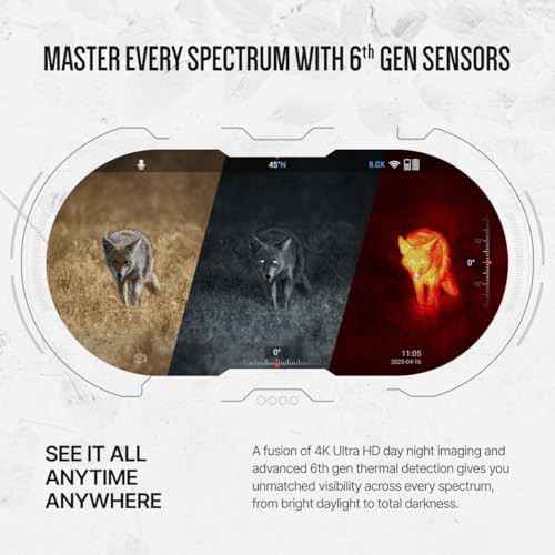 Dual thermal imaging binoculars with rangefinder — photo 3
