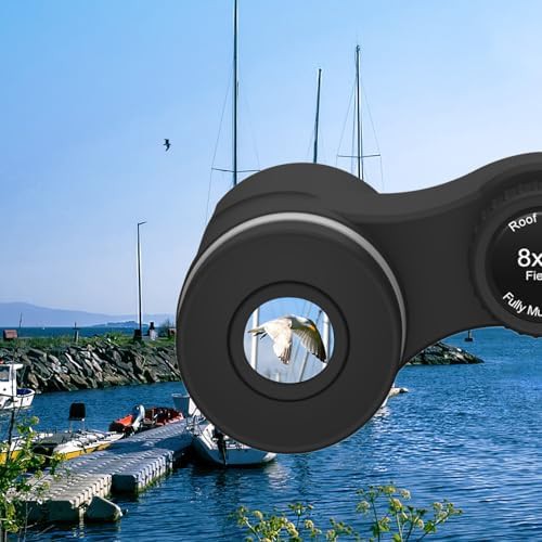 Black pocket binoculars for kids and adults — photo 5