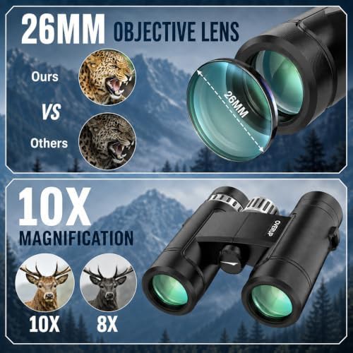 Waterproof travel binoculars 10x26 — photo 4