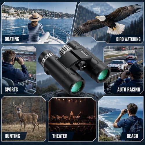Waterproof travel binoculars 10x26 — photo 5