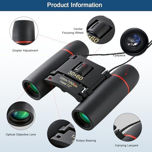 Mini compact folding binoculars for bird watching — photo 3