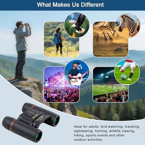 Mini compact folding binoculars for bird watching — photo 5