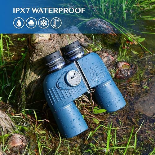 AOMEKIE 10x50 marine binoculars with rangefinder and compass — photo 4