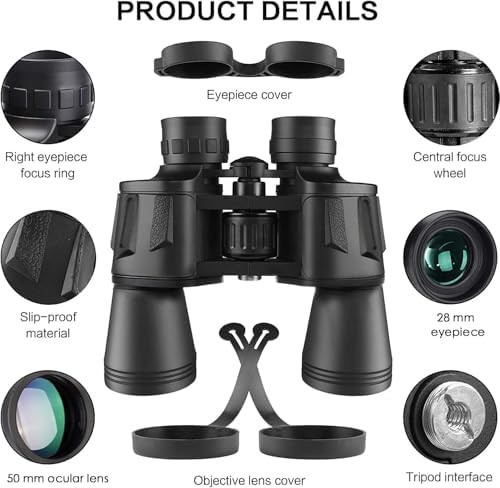 High powered 20x50 bird watching binoculars — photo 5