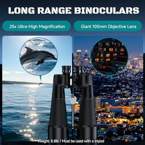 Giant lens binoculars for stargazing and range — photo 5