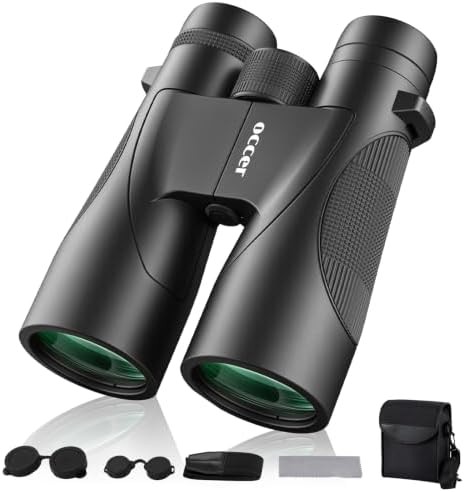 High power 12x50 cruise and travel binoculars