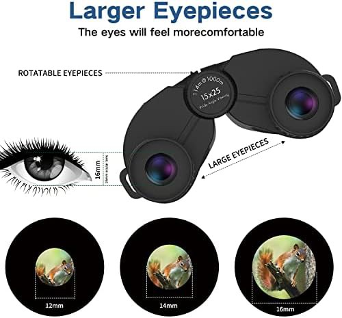 Black high power binoculars for bird watching — photo 4