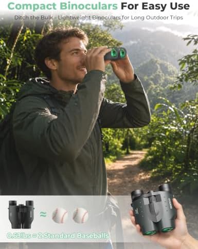 Deesoo 25x32 compact lightweight BAK4 binoculars — photo 4