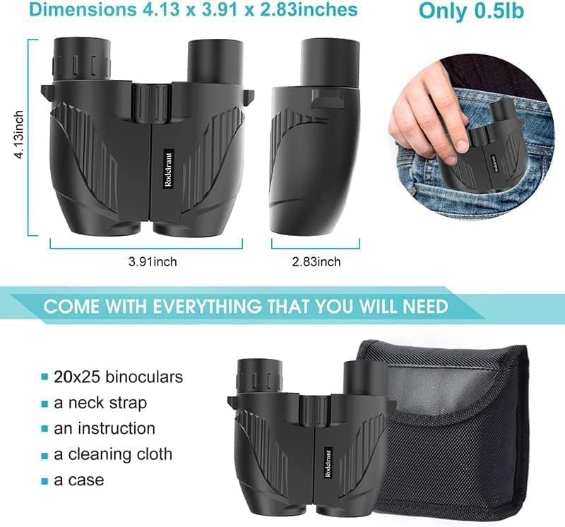 Black high powered binoculars for adults — photo 4