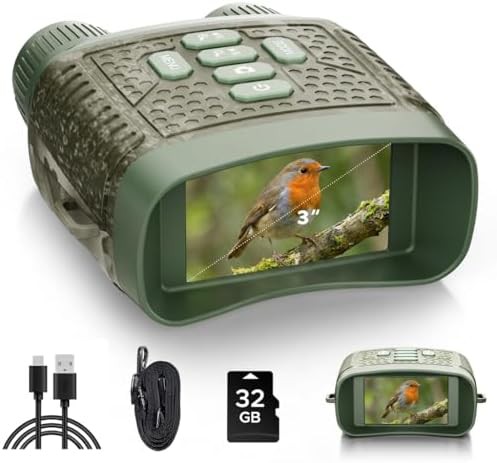 Infrared hunting goggles with variable zoom