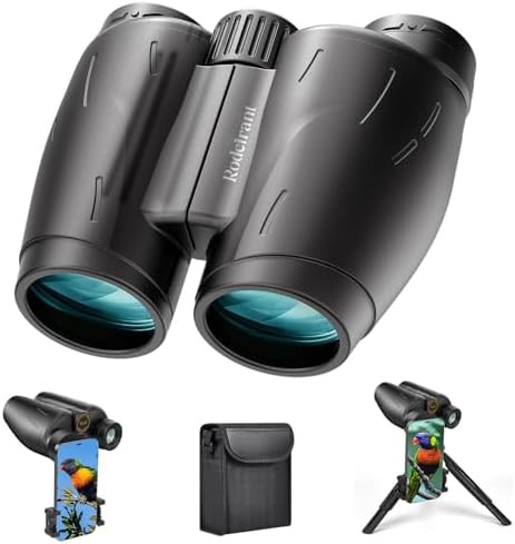 High precision binoculars with large eyepieces