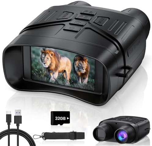 Compact 4K night vision binoculars for adults