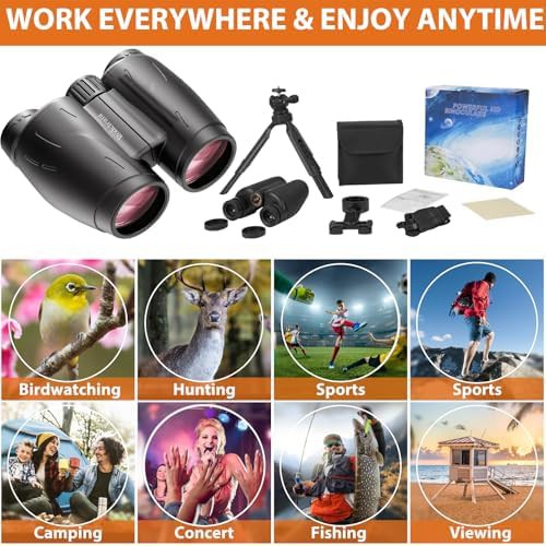 High definition binoculars with phone and tripod adapters — photo 4