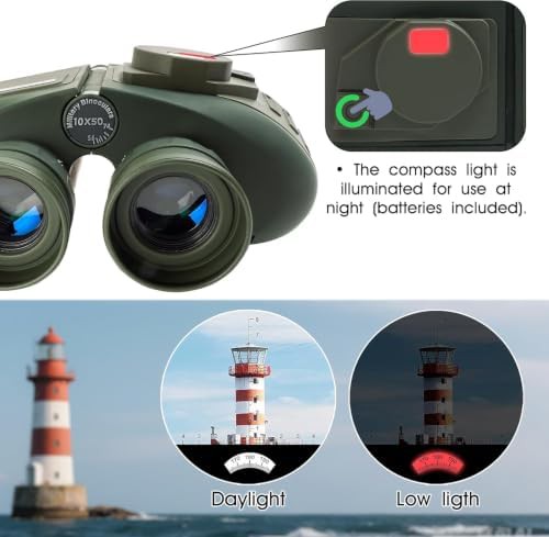 Marine binoculars with compass and rangefinder — photo 3